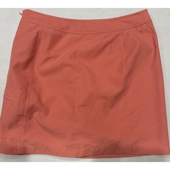 Women’s Izod Tennis golf skorts salmon pink Size 10 - Side Zipper - Picture 7 of 7